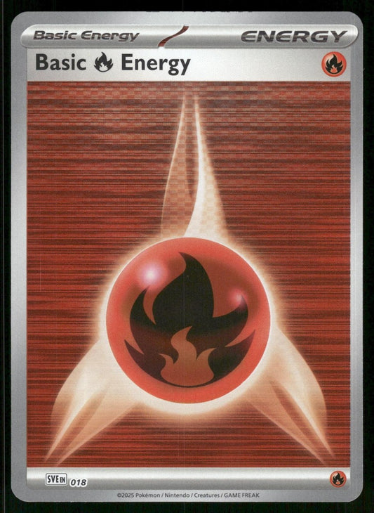 Black Bolt & White Flare - SVE018 - Fire Energy - Reverse Holo
