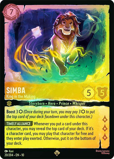 Whispers in the Well - 020/204 - Simba - King in the Making - Foil