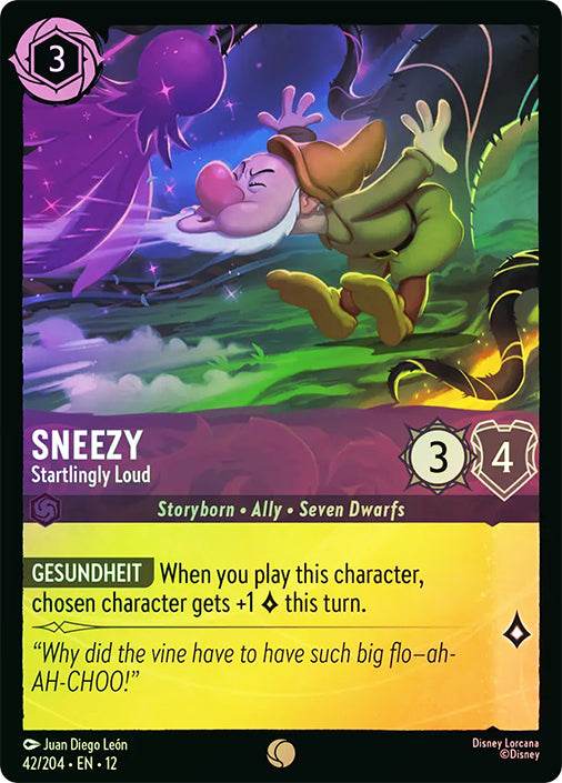 Wilds Unknown - 042/204 - Sneezy - Startlingly Loud - Foil