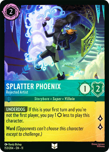 Winterspell - 153/204 - Splatter Phoenix - Rejected Artist - Foil