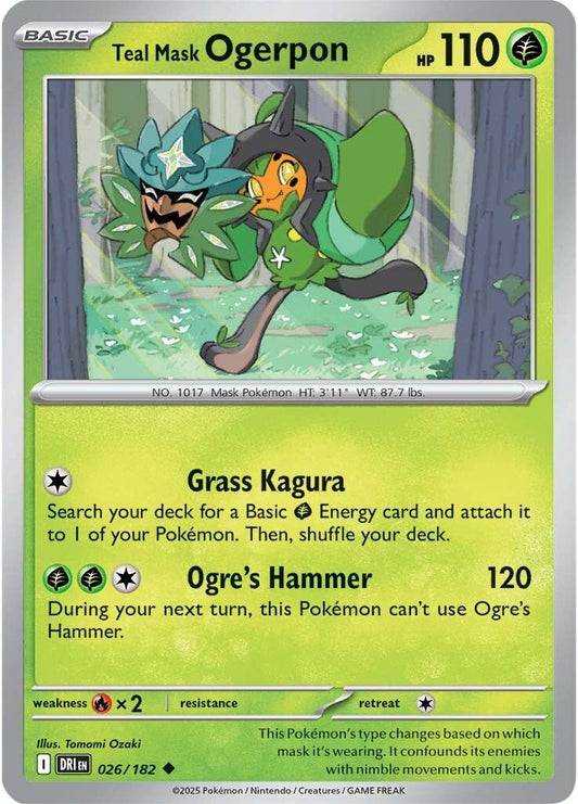 Destined Rivals - 026/182 - Teal Mask Ogerpon