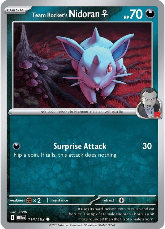 Destined Rivals - 114/182 - Team Rocket's Nidoran ♀