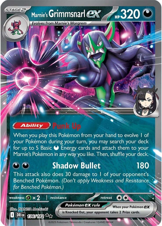 Destined Rivals - 136/182 - Marnie's Grimmsnarl ex