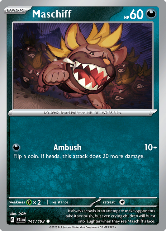 Paldea Evolved - 141/193 - Maschiff