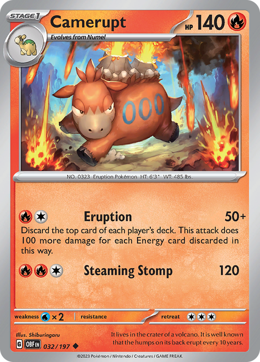 Obsidian Flames - 032/197 - Camerarupt