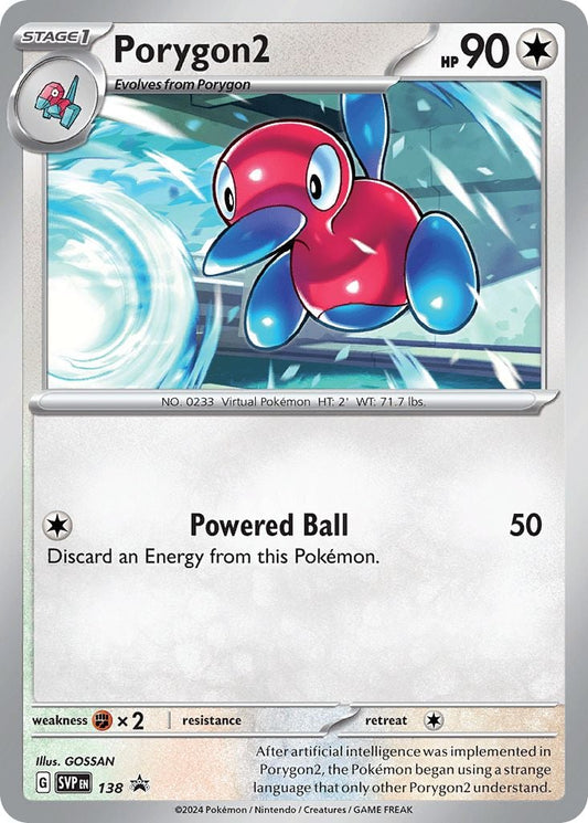 Black Star Promos - SVP138 - Porygon2 - Holo