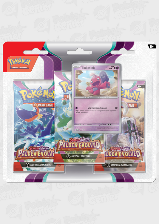 Paldea Evolved 3-Booster Blister - Tinkatink