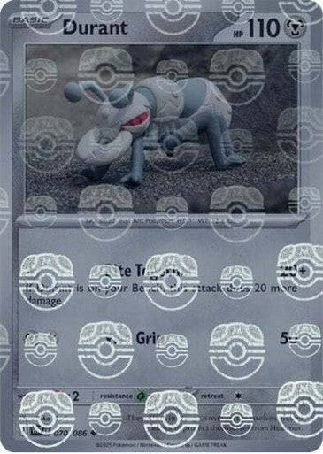 White Flare - 070/086 - Durant - Master Ball Reverse Holo