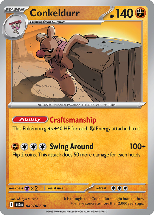 Black Bolt - 049/086 - Conkeldurr - Holo