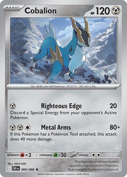 Black Bolt - 066/086 - Cobalion - Holo
