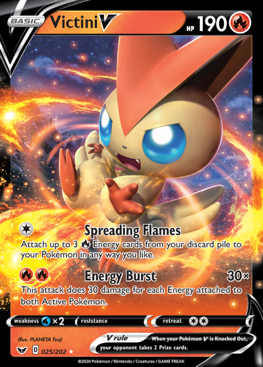 Sword &amp; Shield - 025/202 - Victini V
