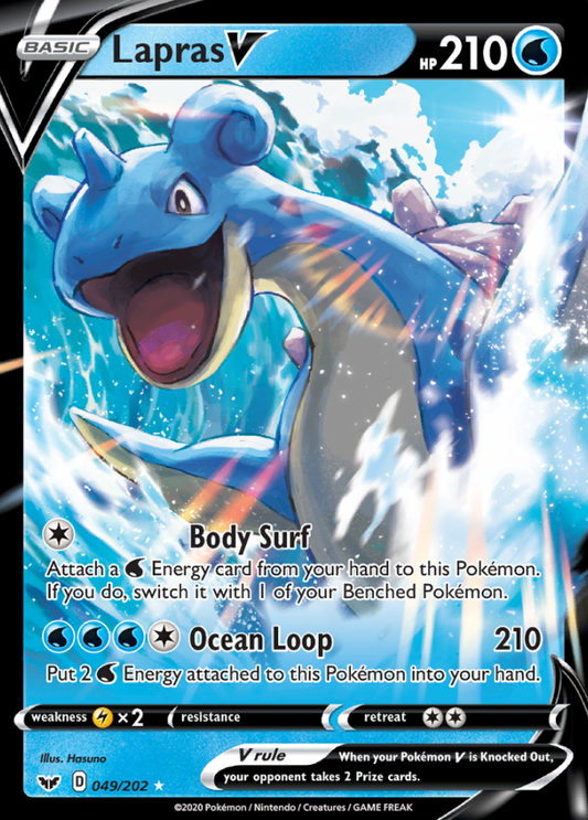 Sword &amp; Shield - 049/202 - Lapras V