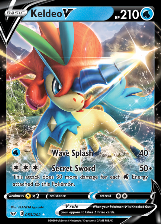 Sword &amp; Shield - 053/202 - Keldeo V