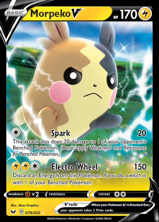 Sword &amp; Shield - 079/202 - Morpeko V