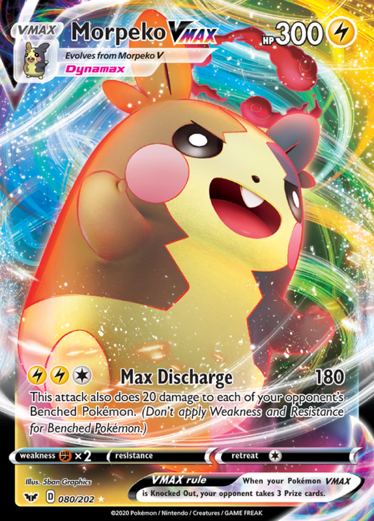 Sword &amp; Shield - 080/202 - Morpeko VMAX