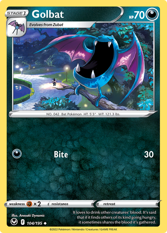 Silver Tempest - 104/195 - Golbat