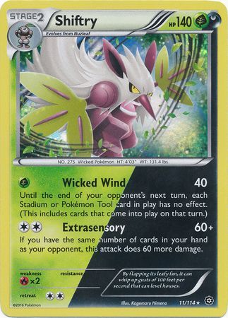 Steam Siege - 011/114 - Shiftry - Holo