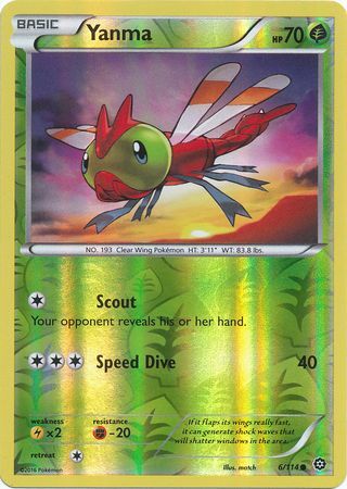 Steam Siege - 006/114 - Yanma - Reverse Holo