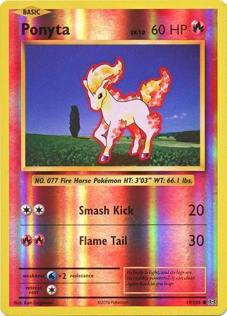 Evolutions - 019/108 - Ponyta - Reverse Holo