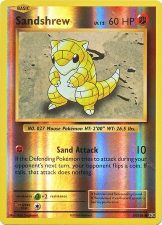 Evolutions - 054/108 - Sandshrew - Reverse Holo