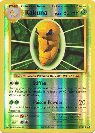 Evolutions - 006/108 - Kakuna - Reverse Holo