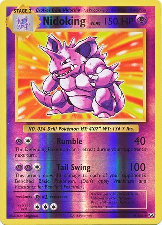 Evolutions - 045/108 - Nidoking - Reverse Holo
