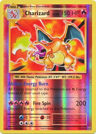 Evolutions - 011/108 - Charizard - Reverse Holo