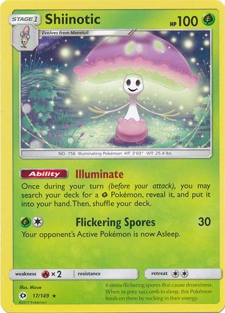 Sun &amp; Moon - 017/149 - Shiinotic - Holo