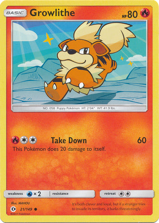 Sun &amp; Moon - 021/149 - Growlithe