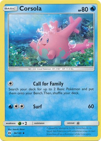 Sun &amp; Moon - 036/149 - Corsola
