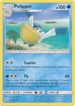 Sun &amp; Moon - 038/149 - Pelipper