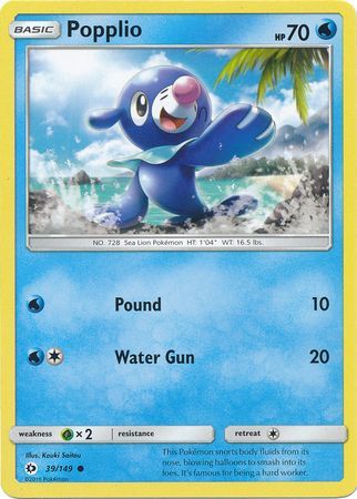 Sun &amp; Moon - 039/149 - Popplio