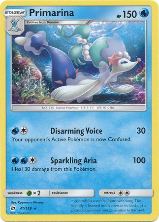 Sun &amp; Moon - 041/149 - Primarina