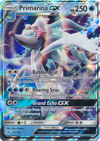 Sun &amp; Moon - 042/149 - Primarina GX