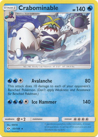 Sun &amp; Moon - 043/149 - Crabominable