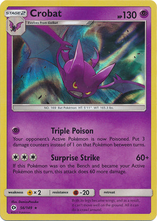 Sun &amp; Moon - 056/149 - Crobat - Holo
