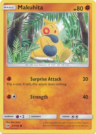 Sun &amp; Moon - 067/149 - Makuhita