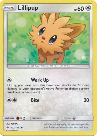 Sun &amp; Moon - 103/149 - Lillipup