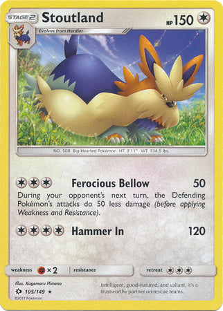 Sun &amp; Moon - 105/149 - Stoutland