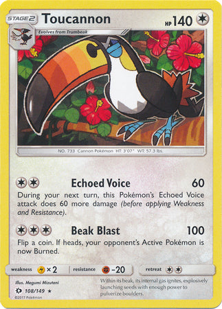 Sun &amp; Moon - 108/149 - Toucannon