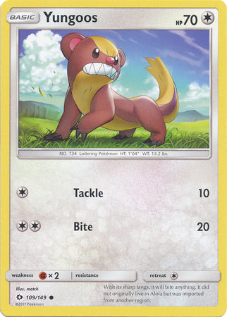 Sun &amp; Moon - 109/149 - Yungoos