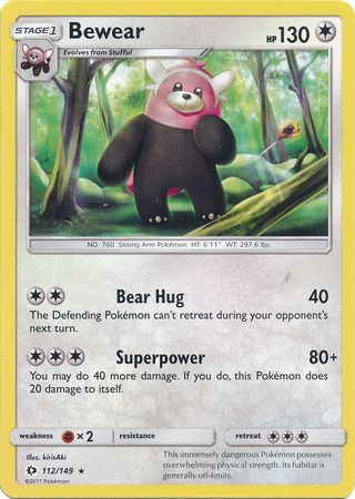 Sun &amp; Moon - 112/149 - Bewear