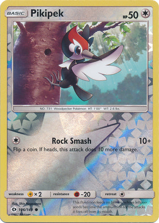 Sun &amp; Moon - 106/149 - Pikipek - Reverse Holo