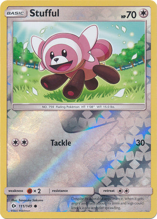 Sun &amp; Moon - 111/149 - Stufful - Reverse Holo