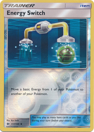 Sun &amp; Moon - 117/149 - Energy Switch - Reverse Holo