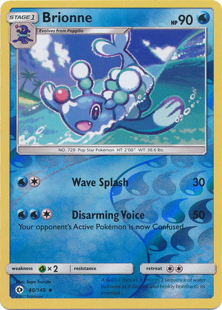 Sun &amp; Moon - 040/149 - Brionne - Reverse Holo
