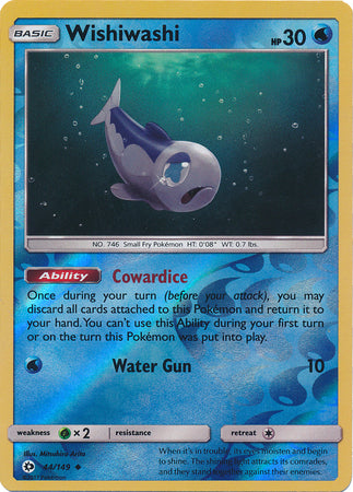 Sun &amp; Moon - 044/149 - Wishiwashi - Reverse Holo