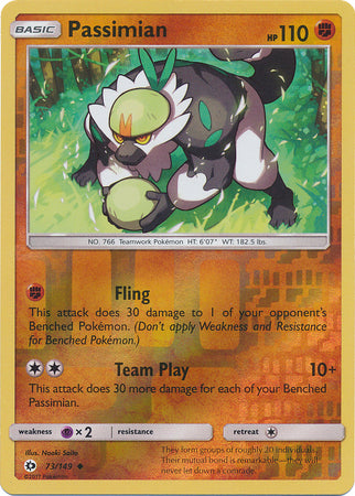Sun &amp; Moon - 073/149 - Passimian - Reverse Holo
