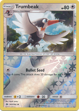 Sun &amp; Moon - 107/149 - Trumbeak - Reverse Holo