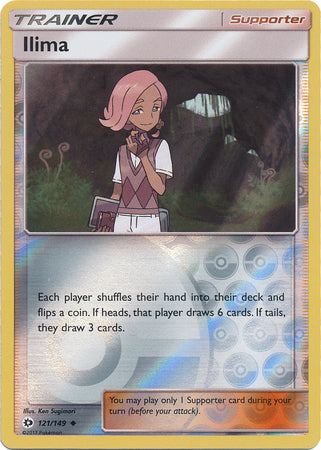 Sun &amp; Moon - 121/149 - Ilima - Reverse Holo